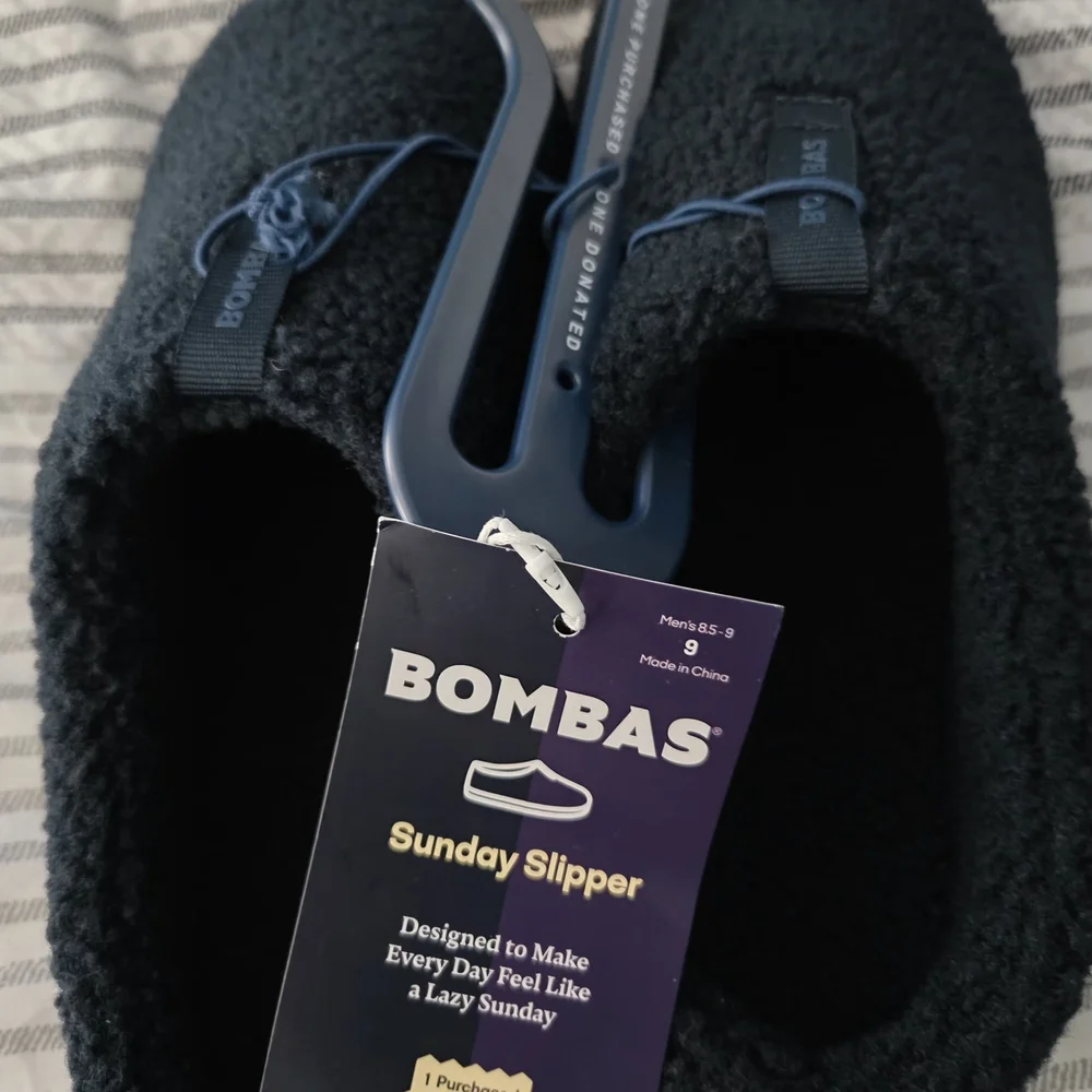 Bombas Navy Blue Sunday Slippers For Men Size 9 - Picture 4 of 4